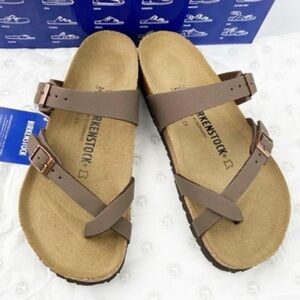 Birkenstock Mocha Mayari Size 40 (9/9.5) Double Strap Sandals